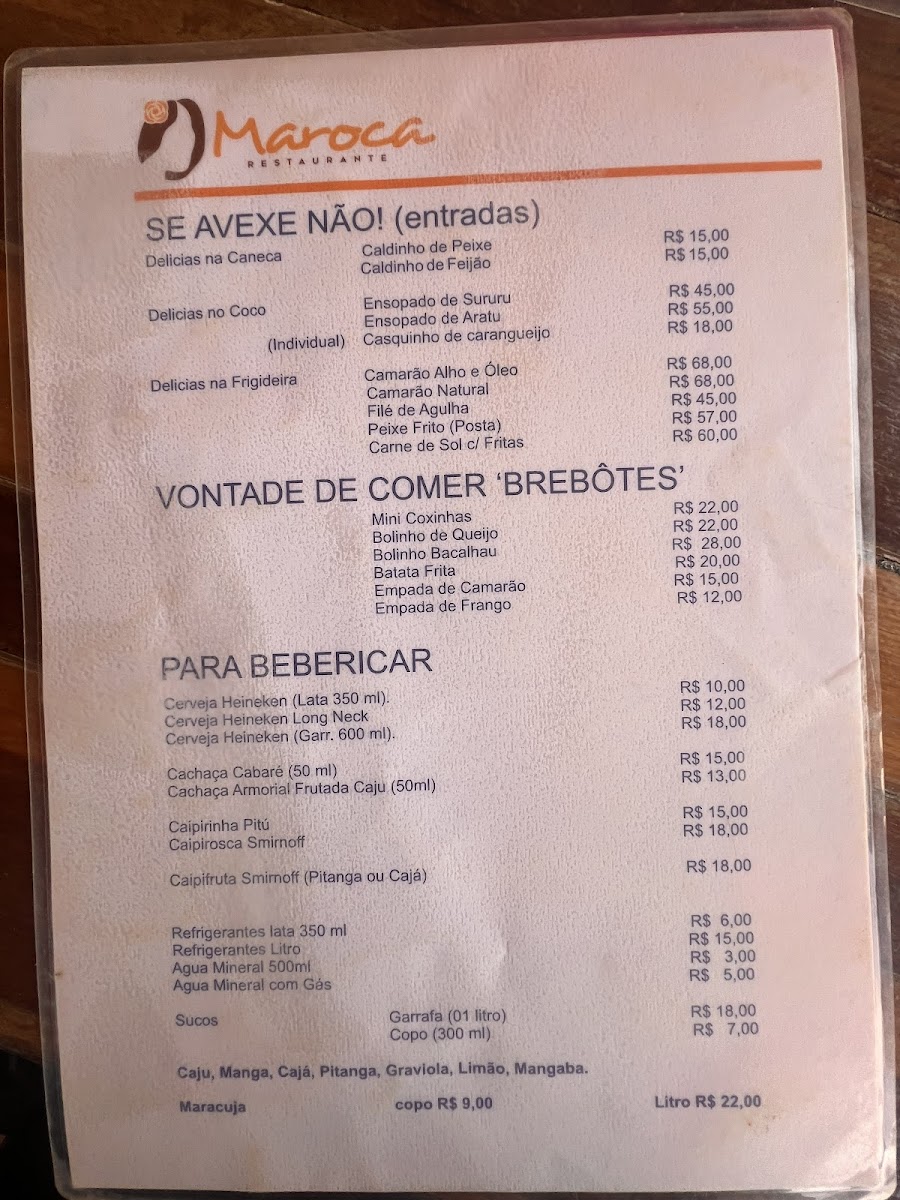 Menu Maroca Restaurant-1