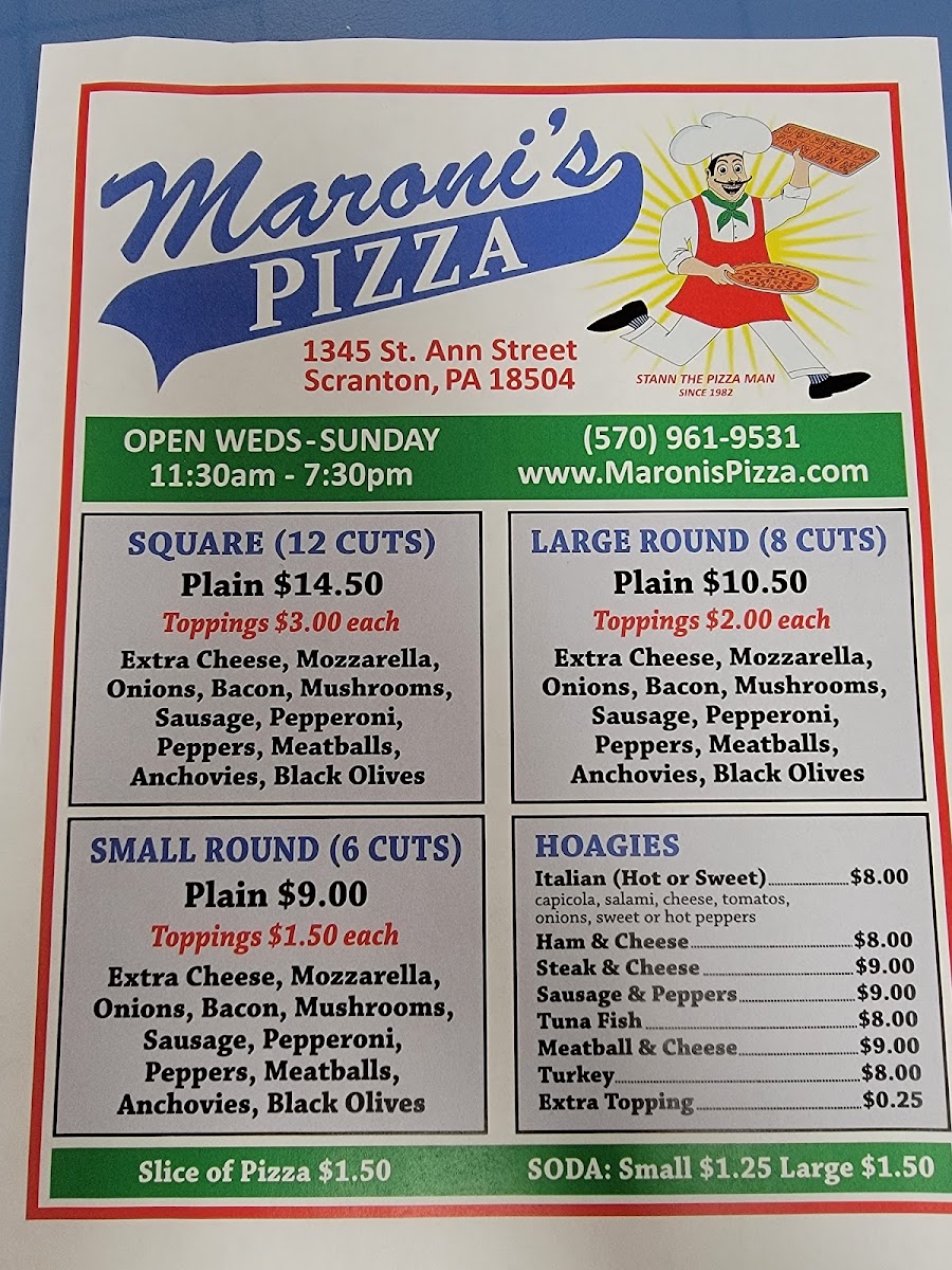 Menu Maroni's Pizza-3