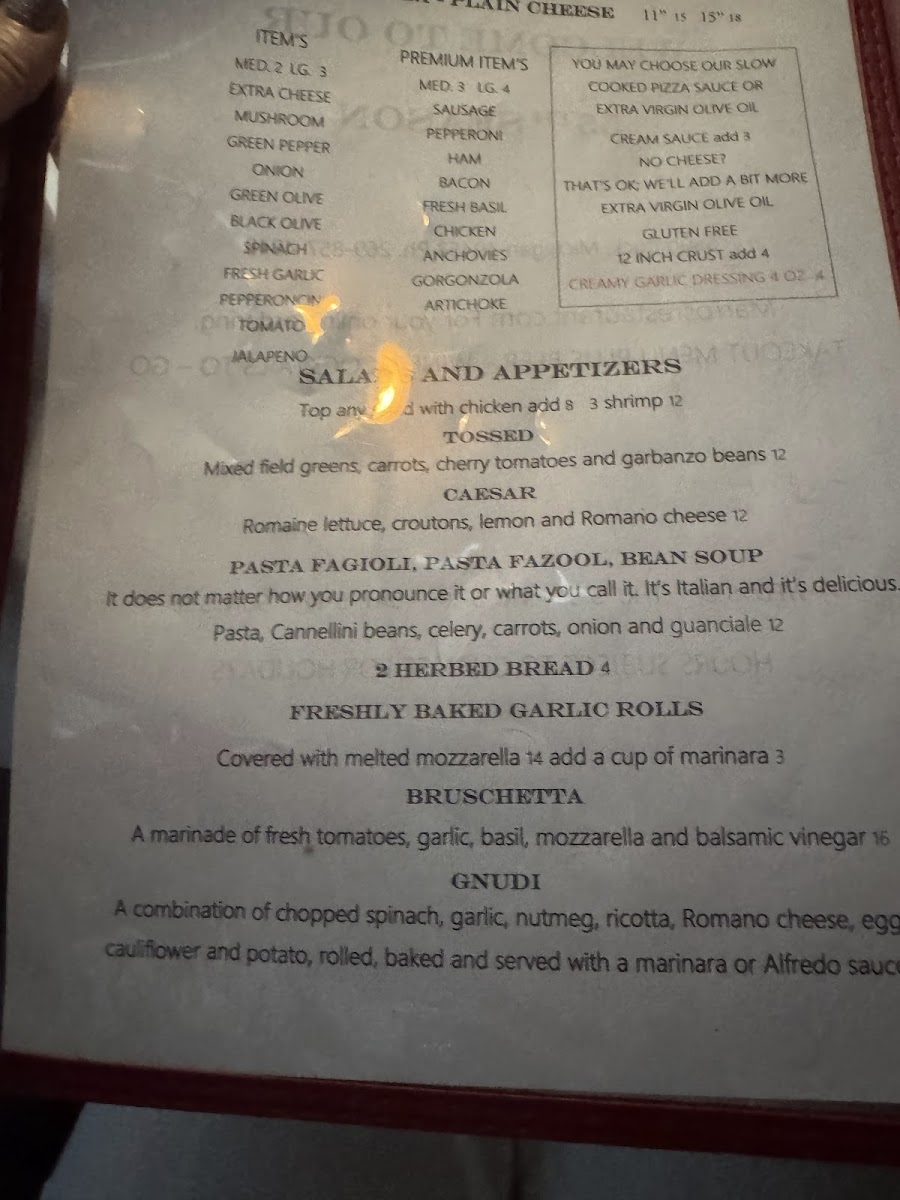 Menu Marro's Italian Restaurant-2