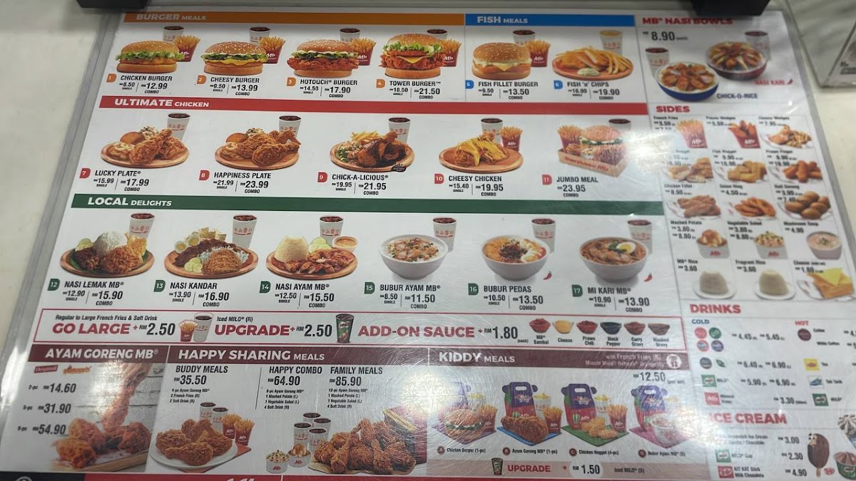 Menu Marrybrown Bentong-1