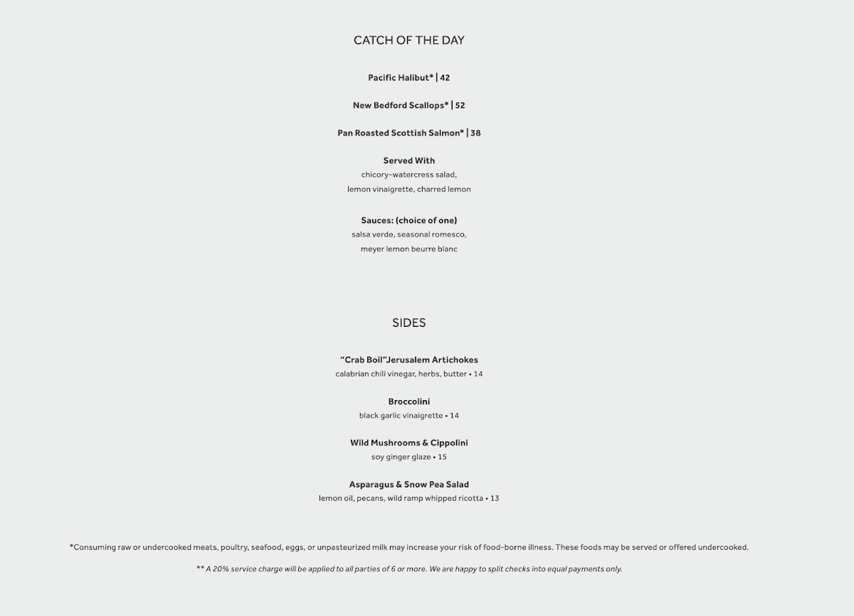 Menu Marsh House-4