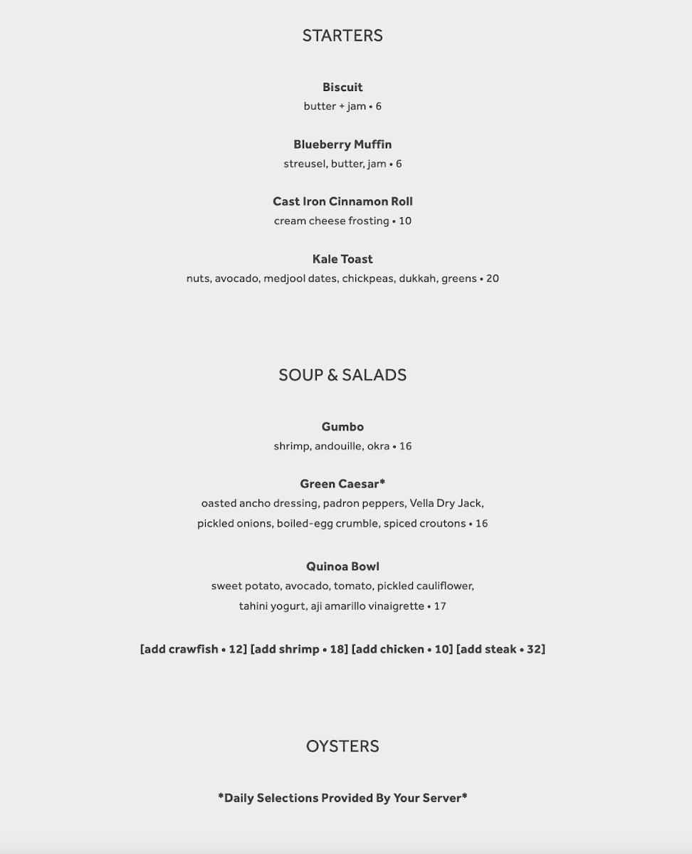 Menu Marsh House-5