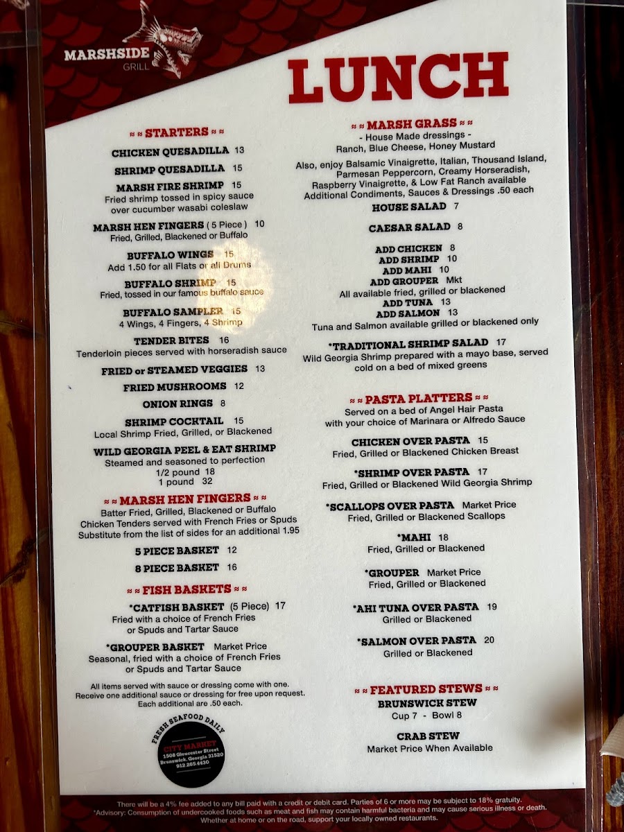 Menu Marshside Grill-3