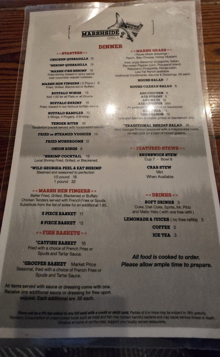 Menu Marshside Grill-6