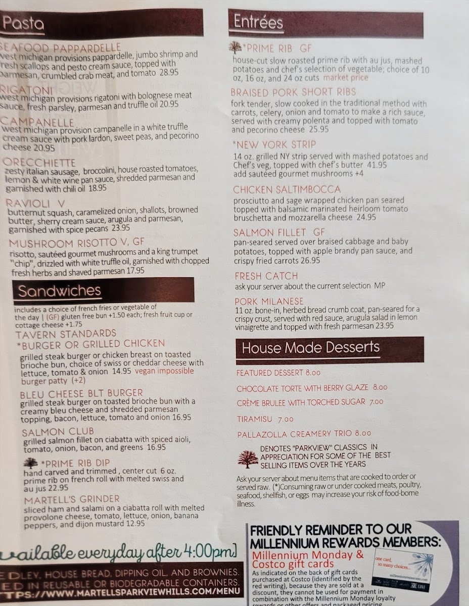 Menu Martell's-10