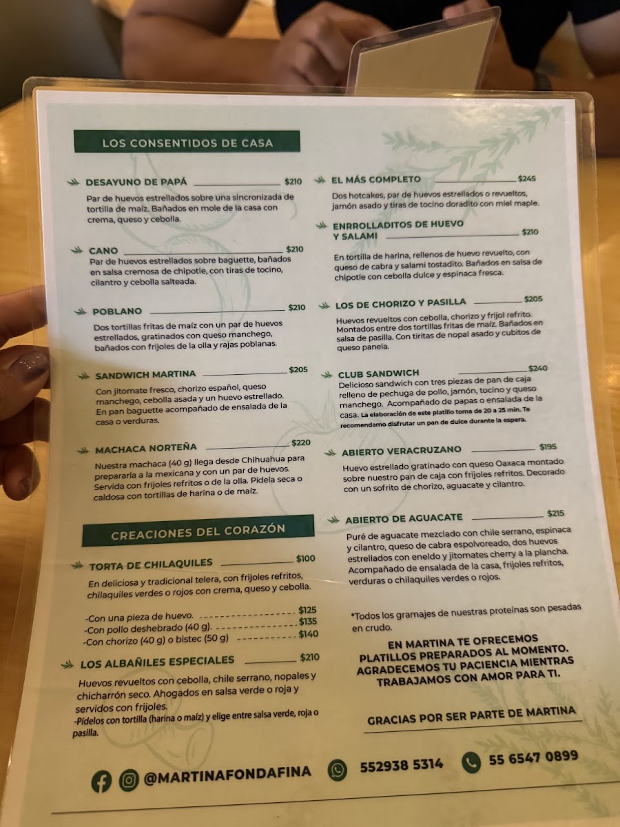 Menu Martina Fonda Fina-1