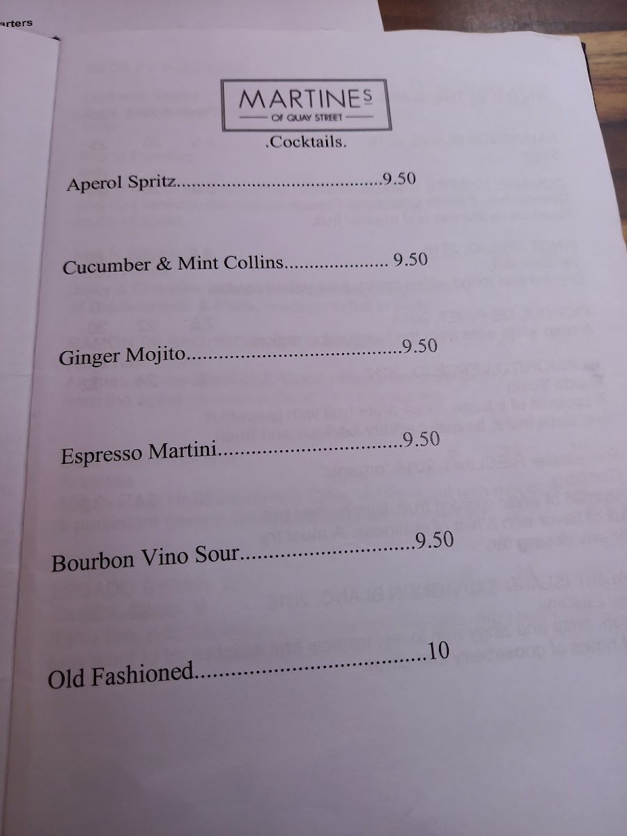 Menu Martine's Restaurant And Winebar-7
