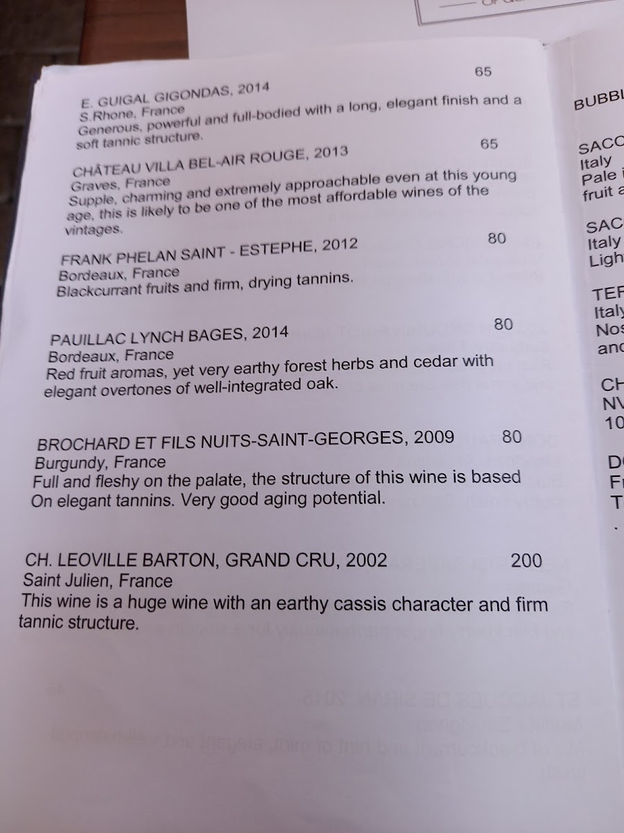 Menu Martine's Restaurant And Winebar-9