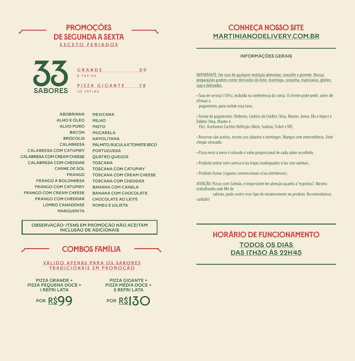 Menu Martiniano Pizzas E Massas-2