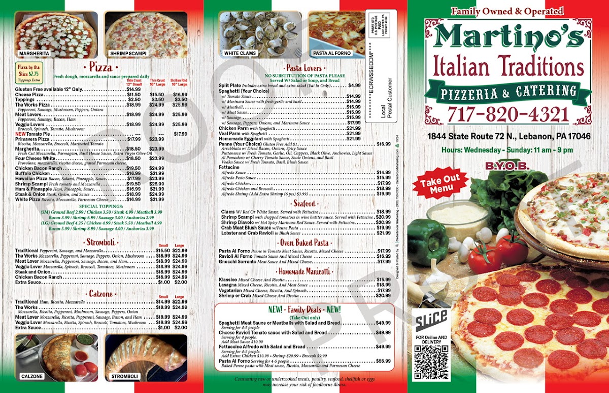 Menu Martino's Italian Traditions-2