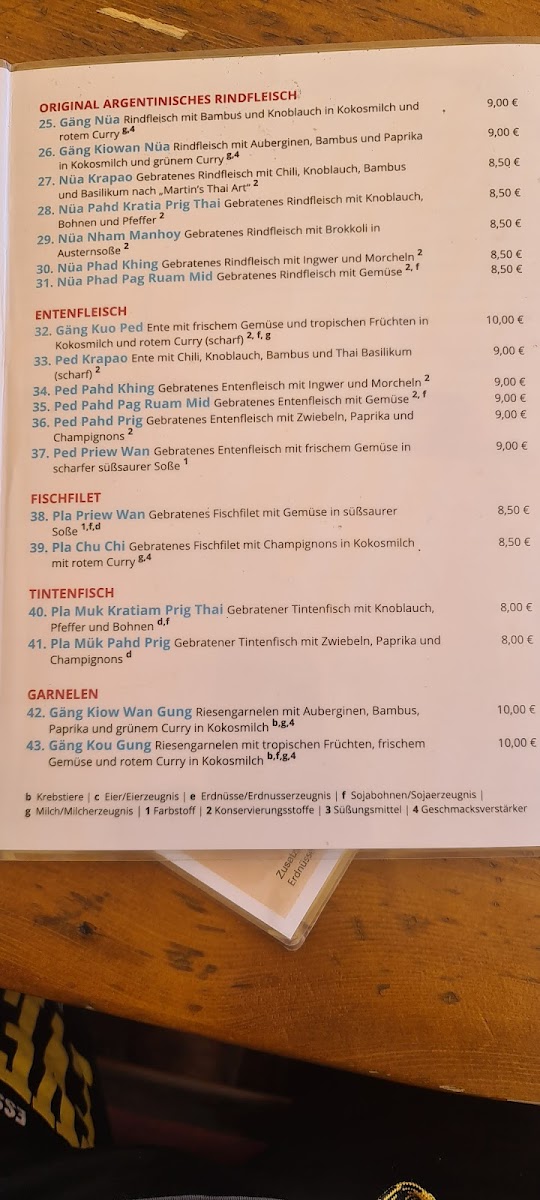Menu Martins Thai Bistro-5