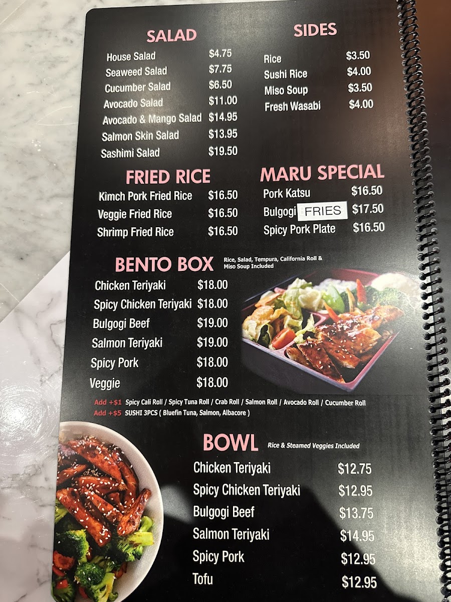 Menu Maru Sushi And Ramen-1