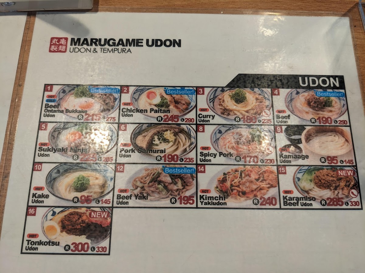 Menu Marugame Udon - Udon And Tempura-8