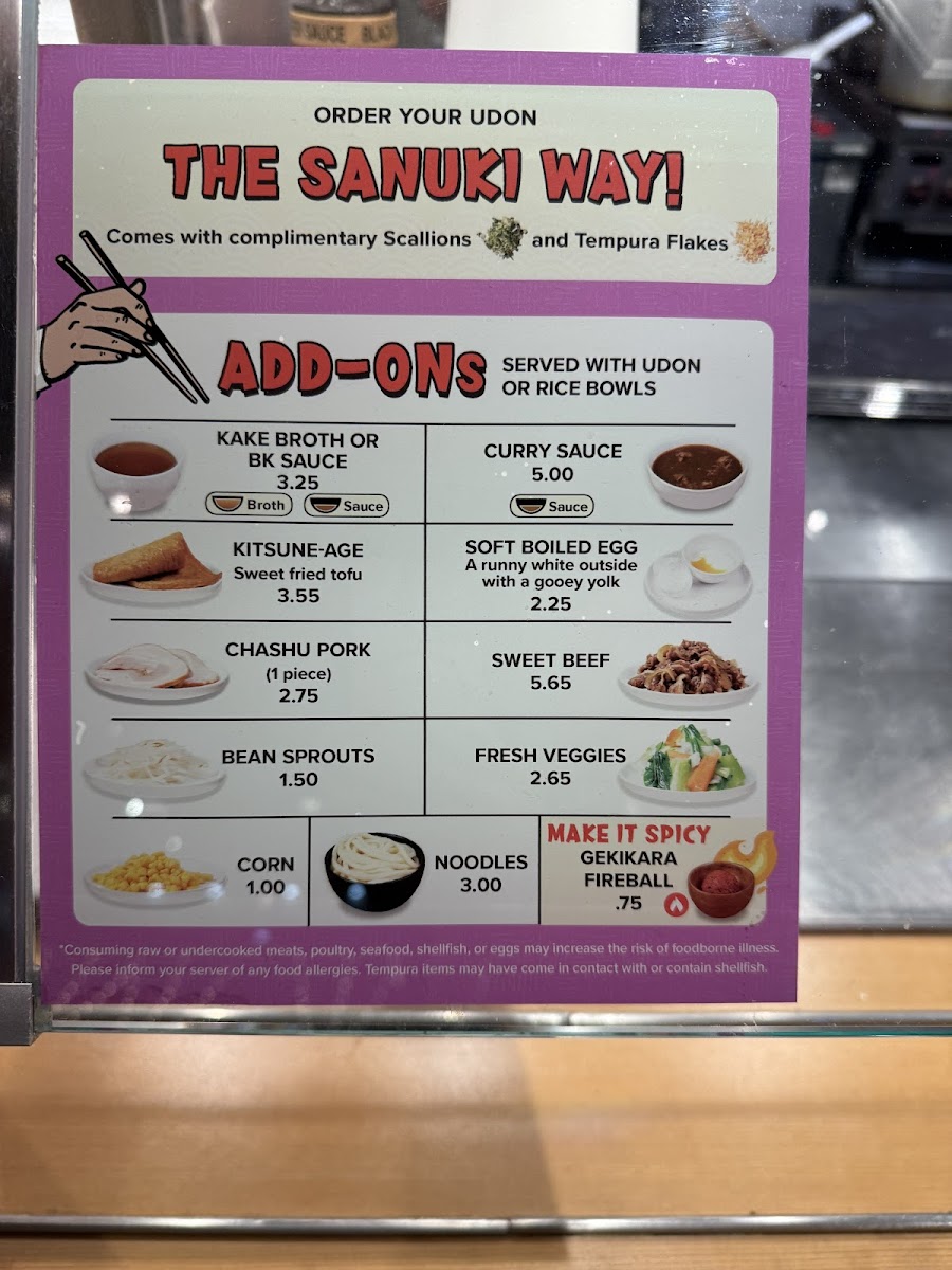 Menu Marugame Udon-8