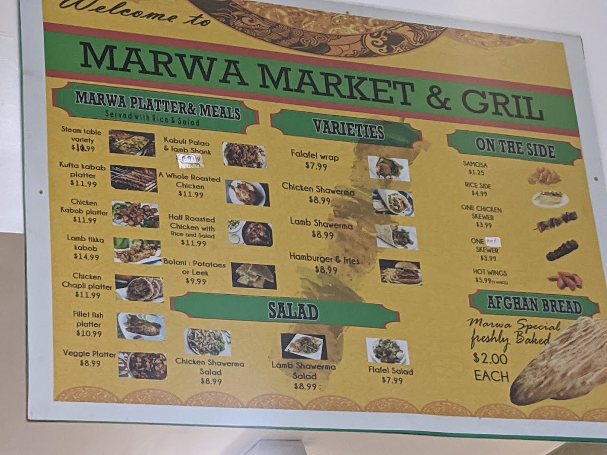 Menu Marwa Market And Grill-1