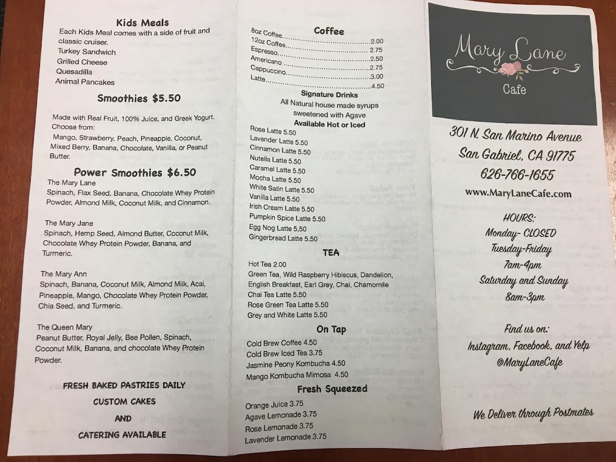 Menu Mary Lane Cafe-6