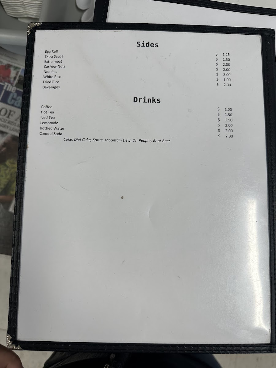 Menu Mary's Asian Diner-5