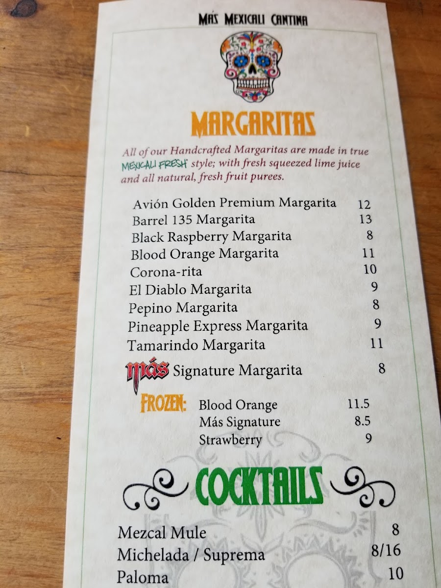 Menu Más Mexicali Cantina-7