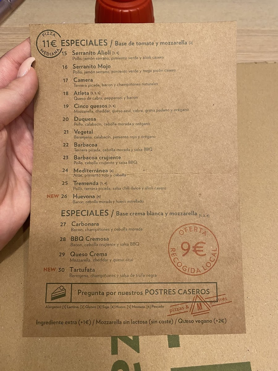 Menu Masakali Pizza Cristo De Burgos-3