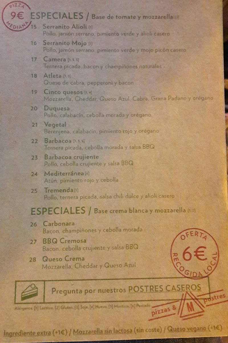 Menu Masakali Pizza Cristo De Burgos-4