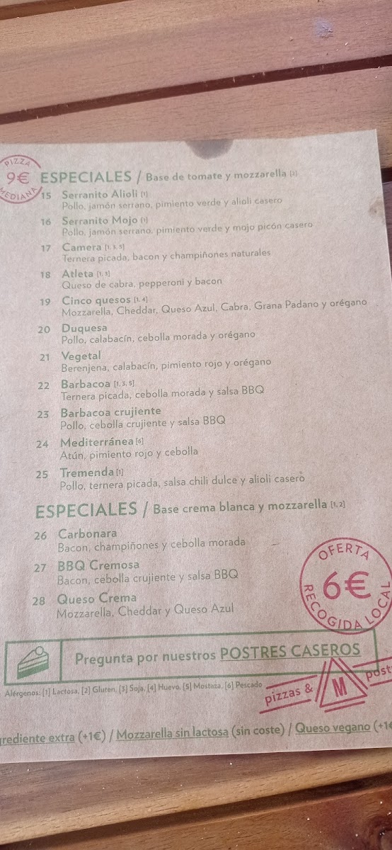 Menu Masakali Pizza Cristo De Burgos-8