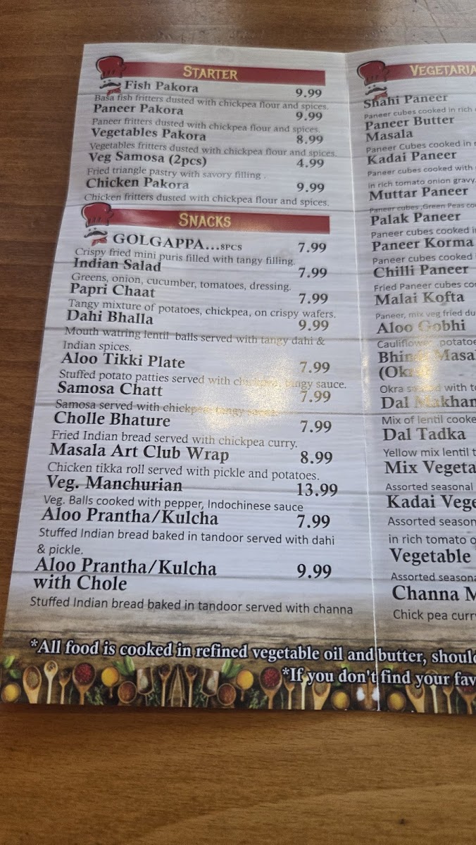 Menu Masala Art Indian Restaurant Abbotsford Bc-3