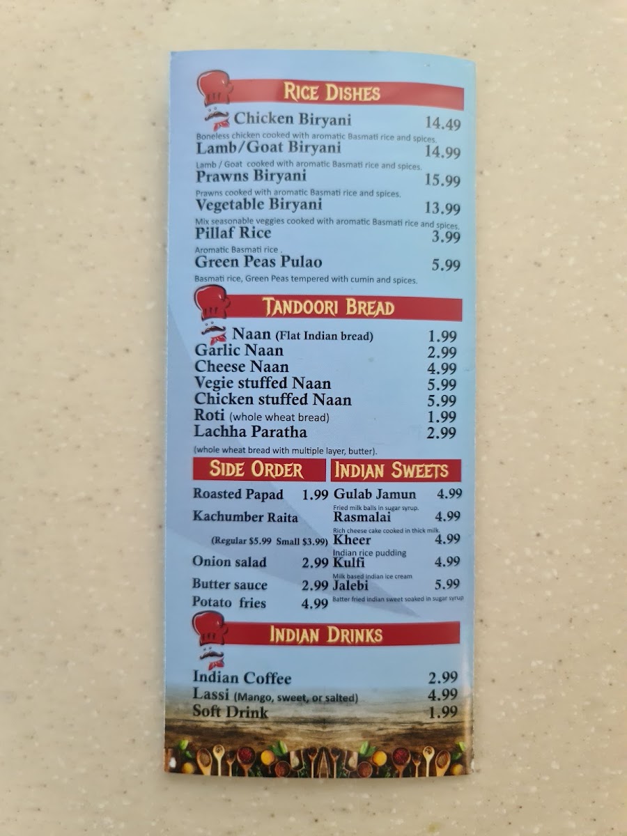 Menu Masala Art Indian Restaurant Abbotsford Bc-5