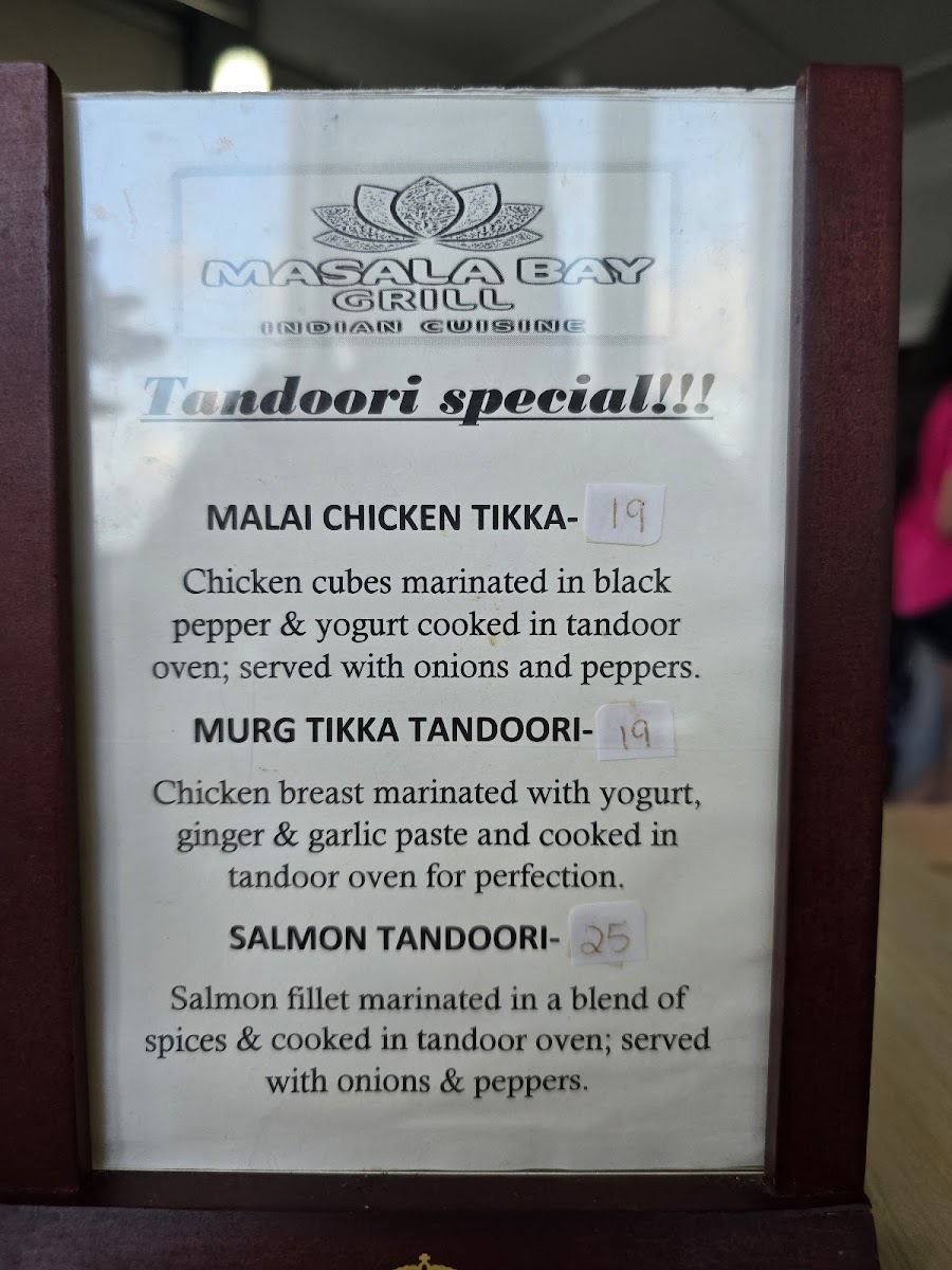 Masala Bay Grill, Indian Cuisine, Outer Banks Menu-8