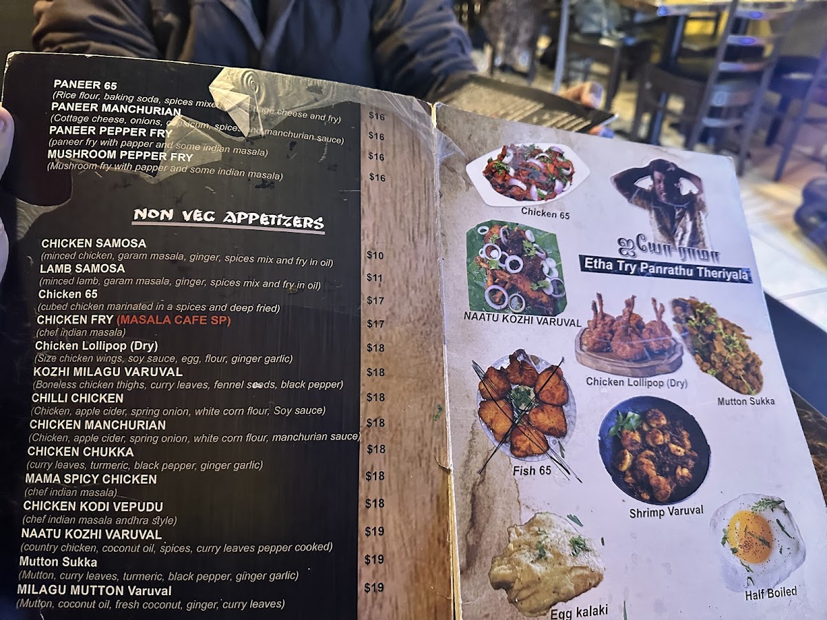 Menu Masala Cafe Chettinad-3