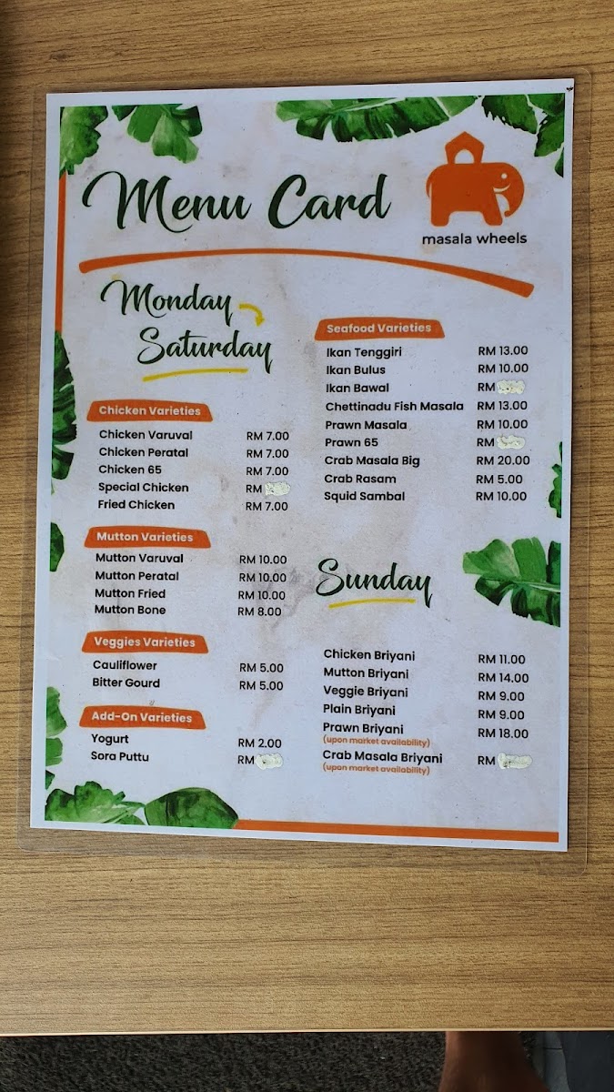 Menu Masala Wheels-8