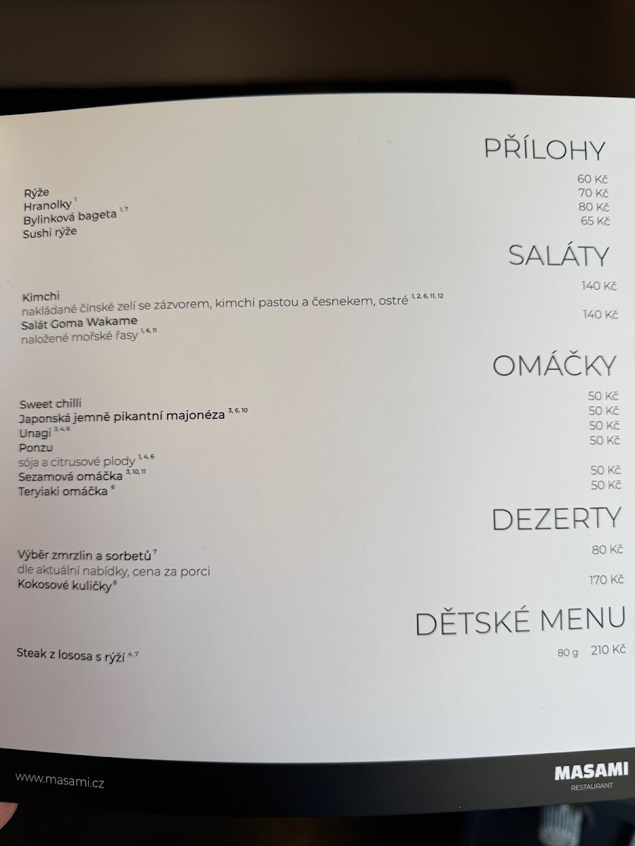 Menu Masami Restaurant-3