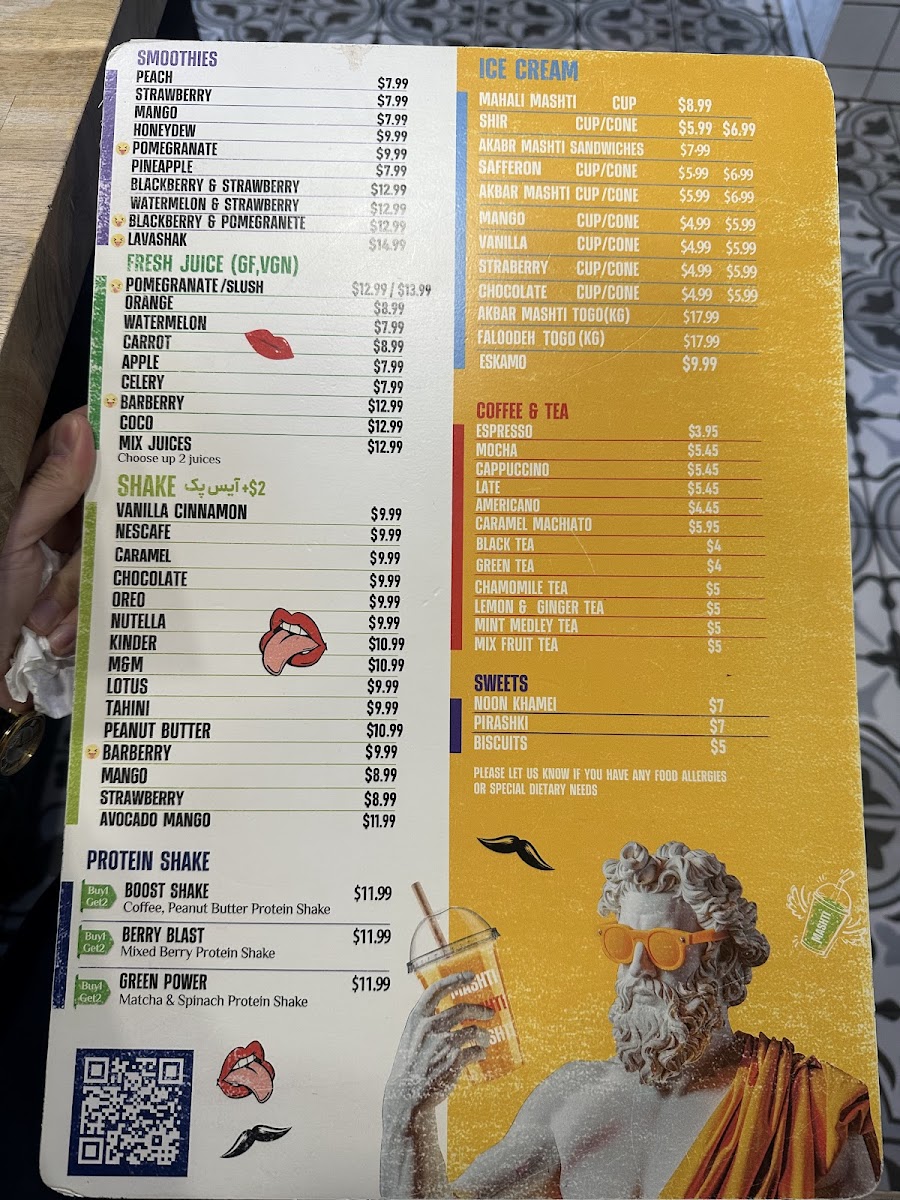 Menu Mashti Cafe | مشتی-1