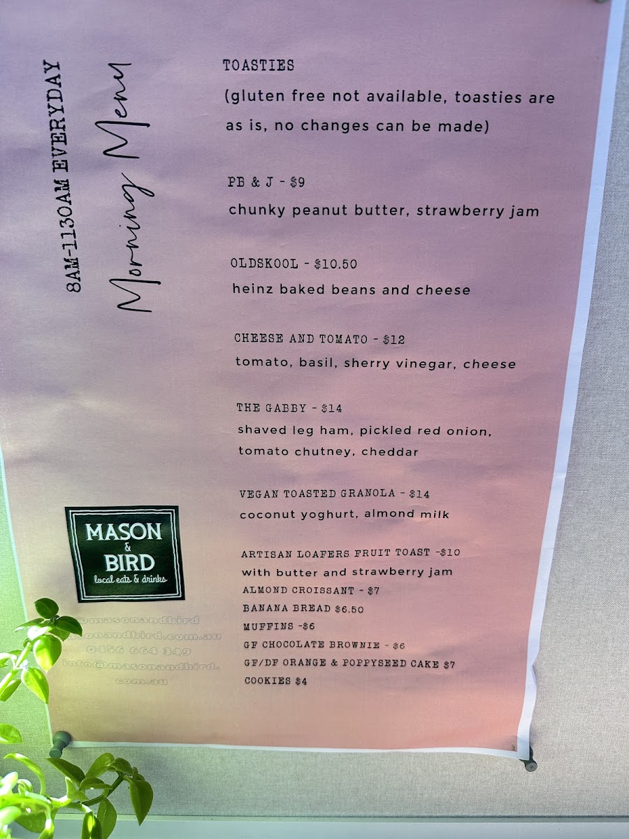 Menu Mason & Bird-5