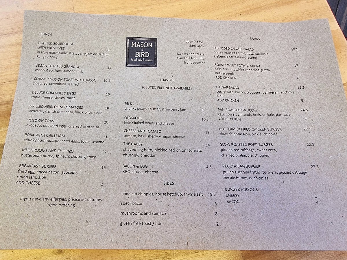 Menu Mason & Bird-6