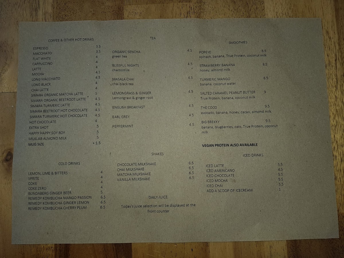 Menu Mason & Bird-8