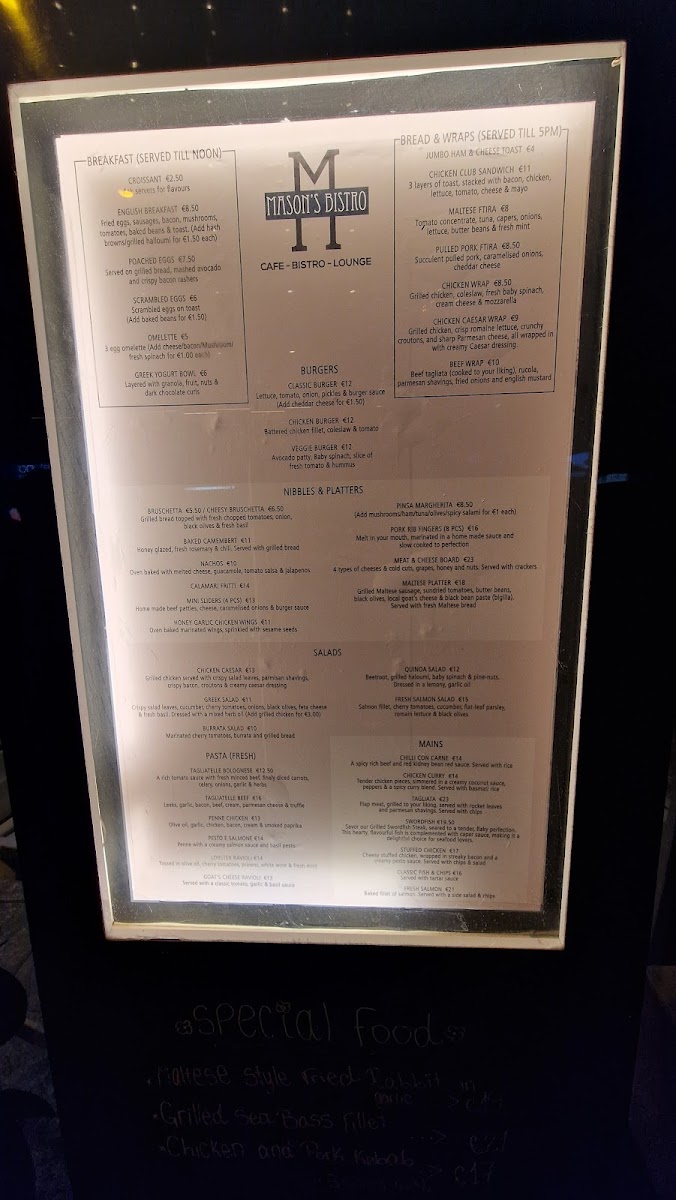 Menu Mason's Cafe-2