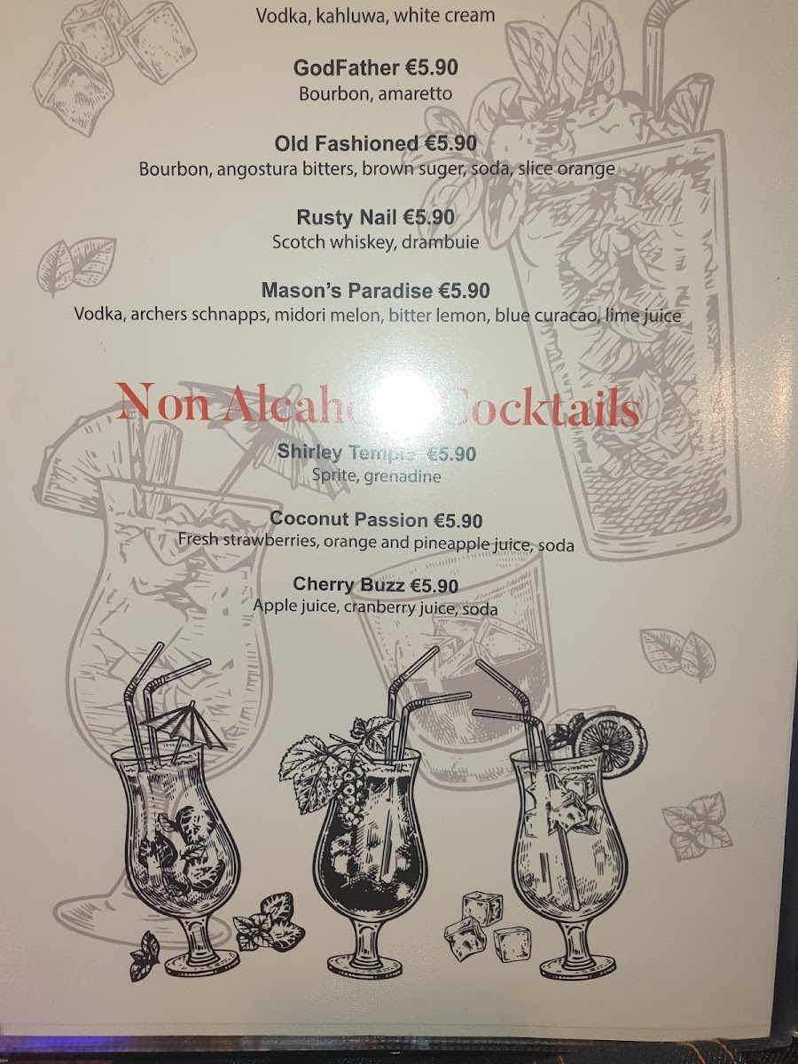 Menu Mason's Cafe-5