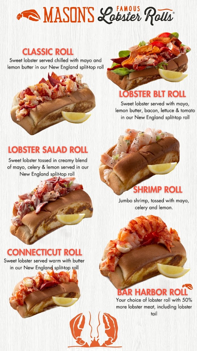 Menu Mason's Famous Lobster Rolls-1