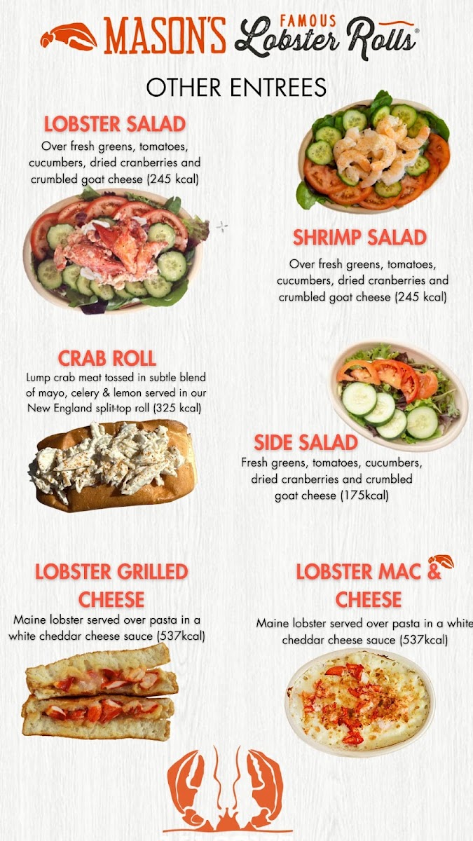 Menu Mason's Famous Lobster Rolls-2