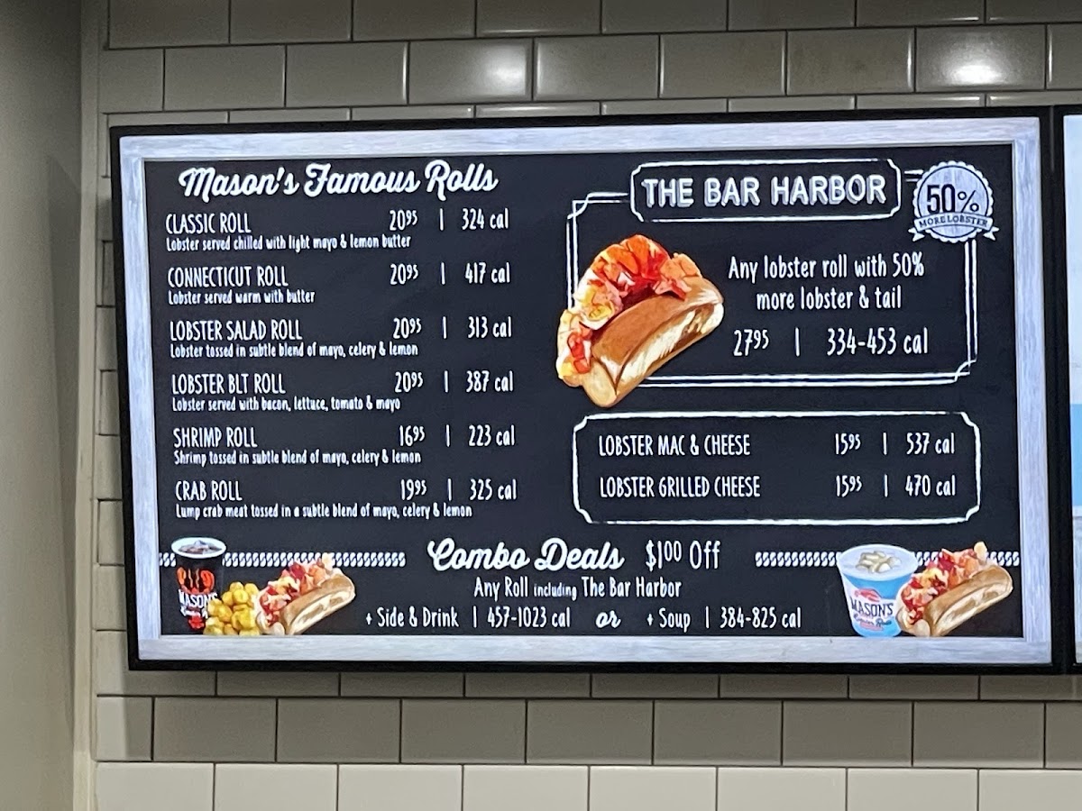 Menu Mason's Famous Lobster Rolls-5