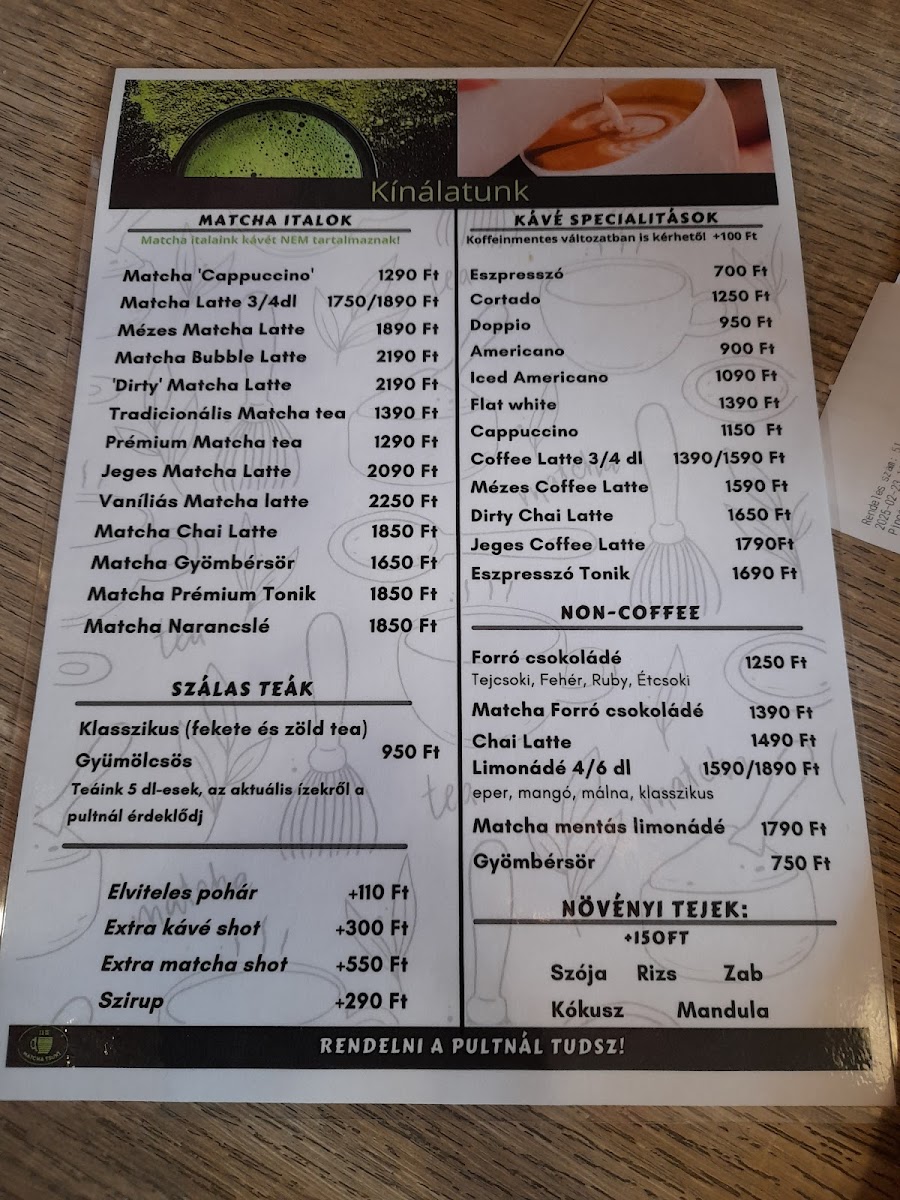 Menu Matcha Tsuki-9