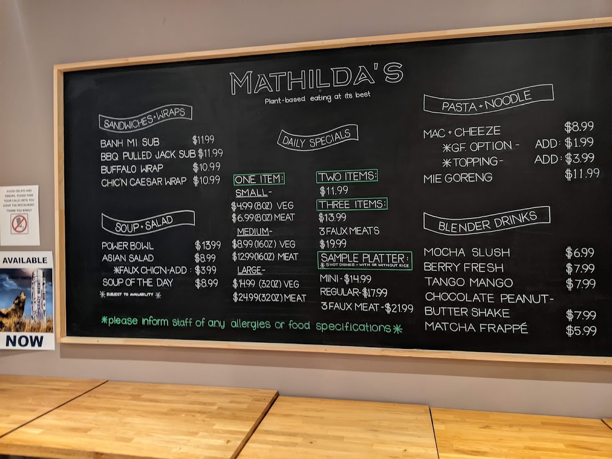 Mathilda's Menu-2