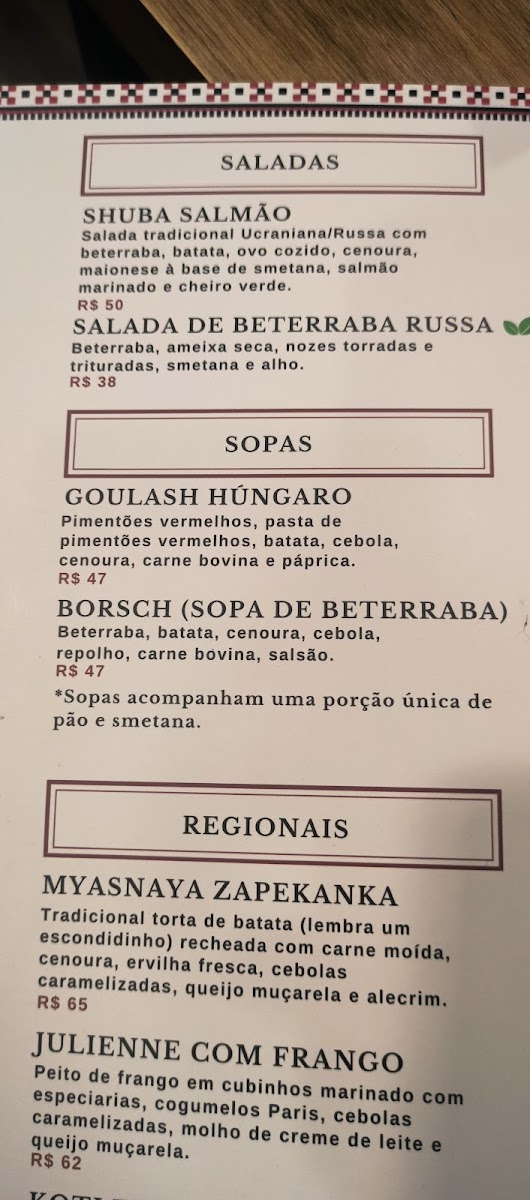 Menu Matryoshka Sabores Do Leste Europeu-7