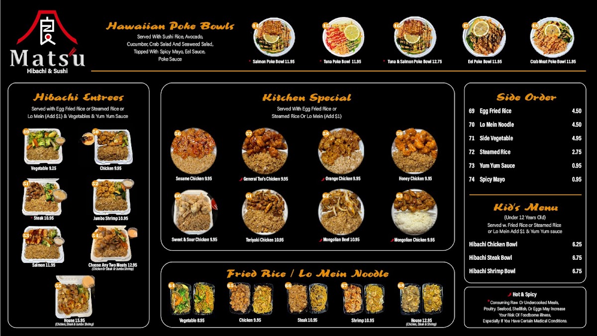 Menu Matsu Hibachi & Sushi-3