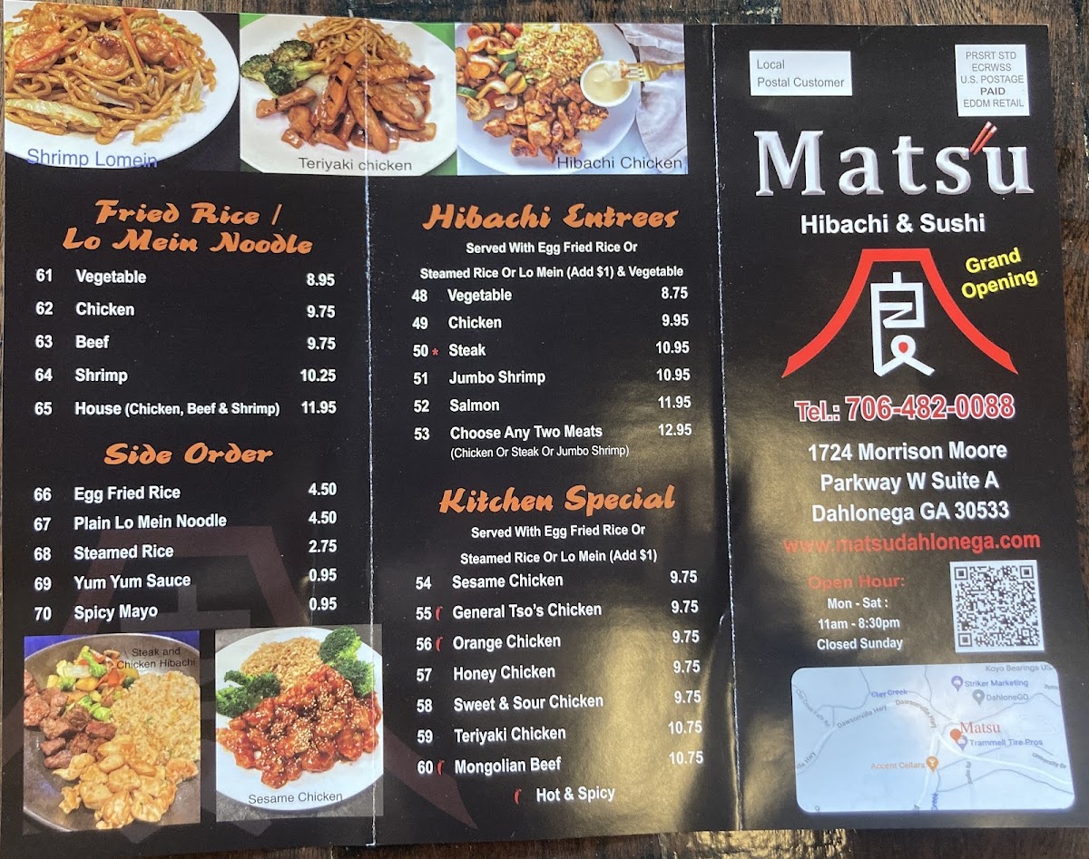 Menu Matsu Hibachi & Sushi-5