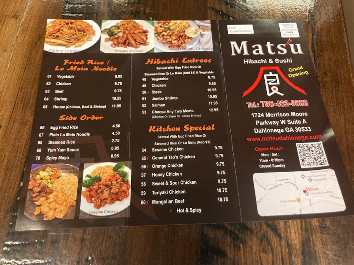 Menu Matsu Hibachi & Sushi-6