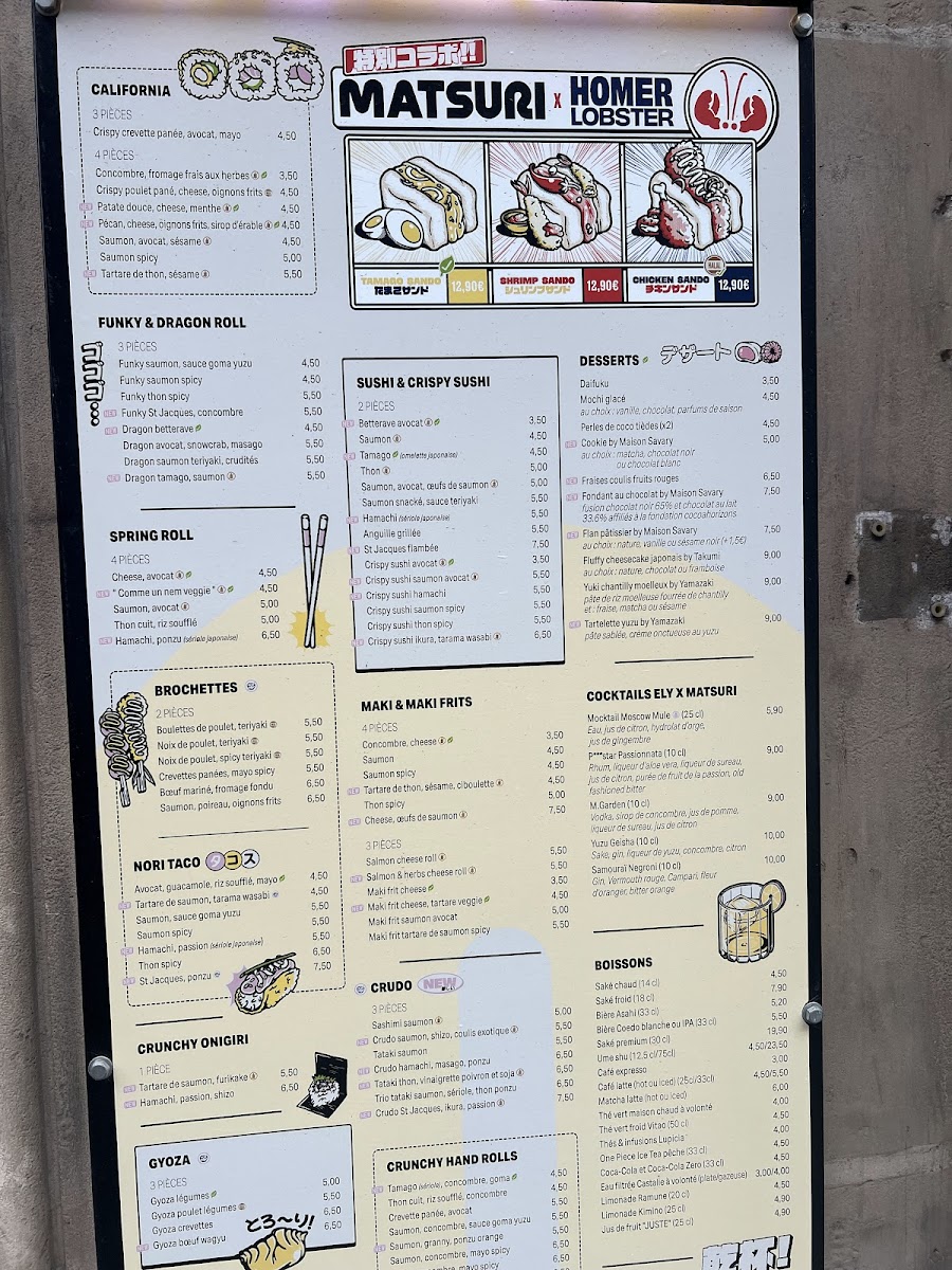 Menu Matsuri Marbeuf-5