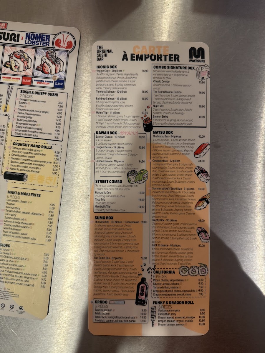 Menu Matsuri Marbeuf-8