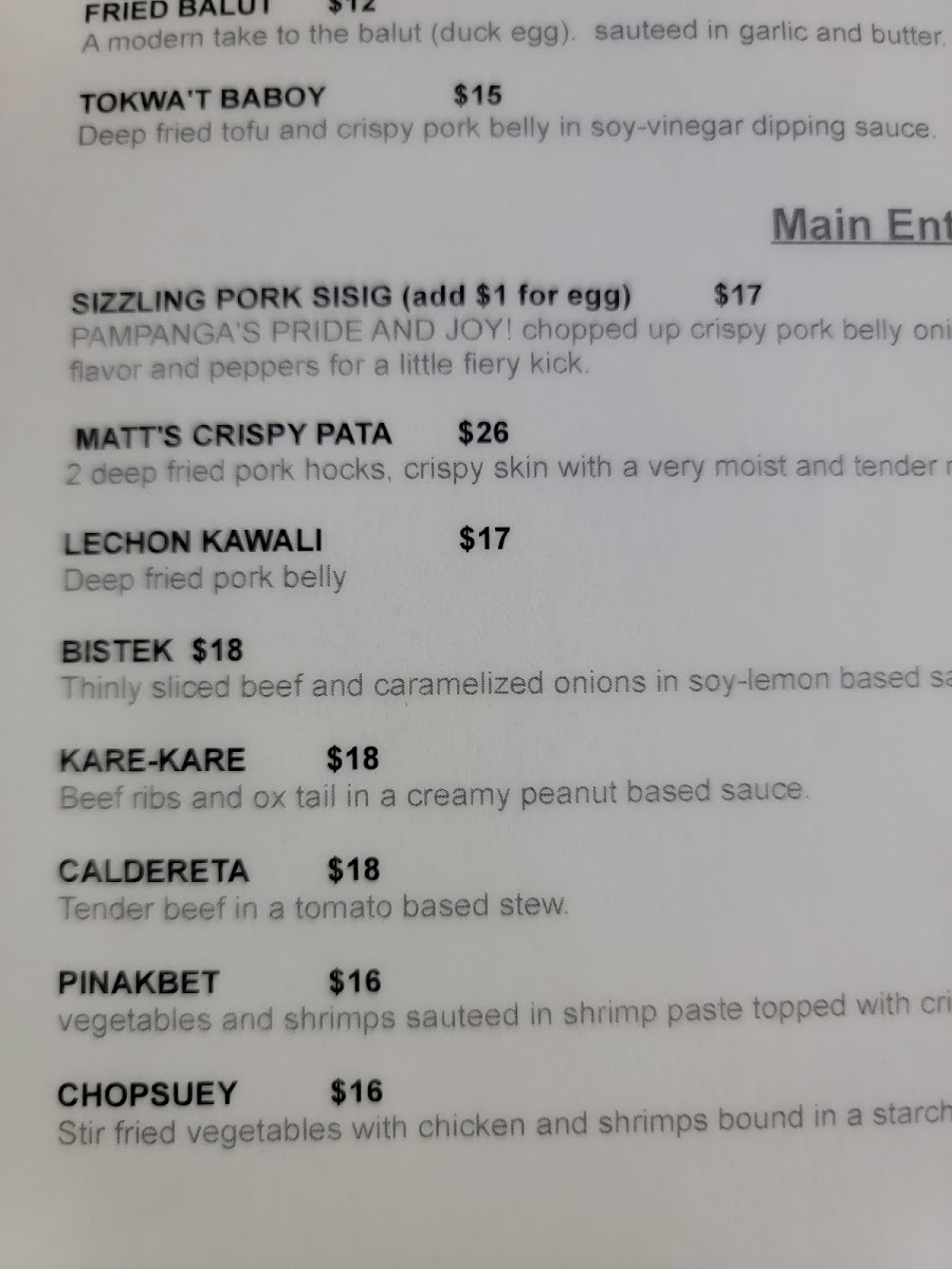 Menu Matthew's Grill-6
