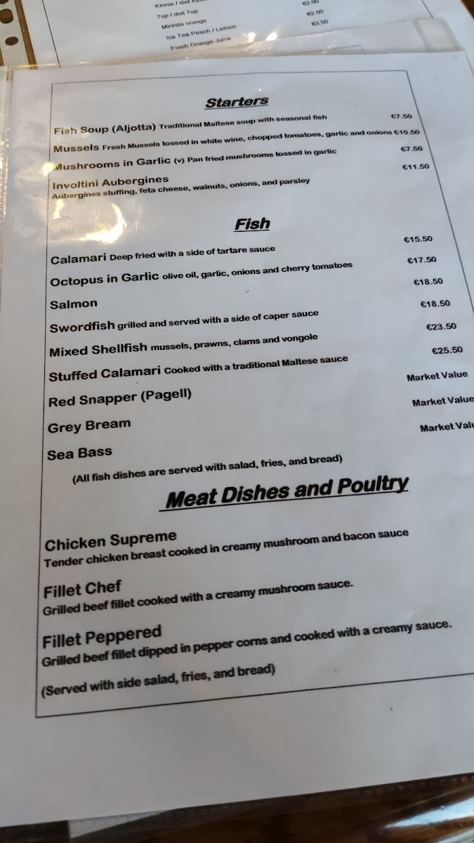 Menu Matthew's Restaurant-9
